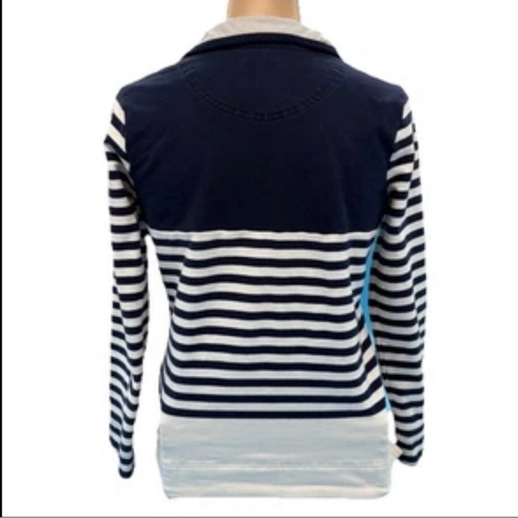 Navy and White Striped Nautical Pullover Joules Cowdray Rare Size 4 - Picture 9 of 12